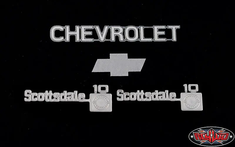 Rc4wd Chevrolet K10 Metal Emblem Set   (Rc4zs0861) 1