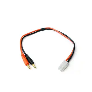 Racers Edge 1619 Charge Adapter: Male Tamiya To Male 4Mm Bullets, 300Mm Wire   (Rce1619) 1