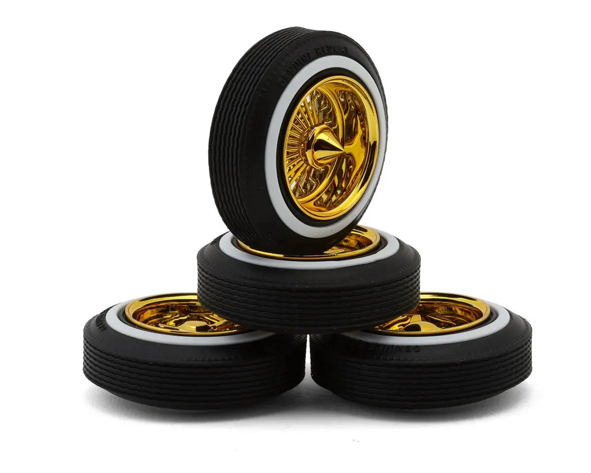 Redcat Dayton Gold Wire Wheel Set (4)   (Rer17089) 1