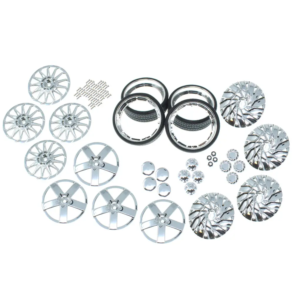 Chrome 26” Wheel & Tire Combo Kit (3 Styles) 1