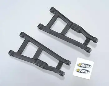 Rpm Rear A-Arms Black Electric Rustler/Stampede (2) (Rpm80182) 1