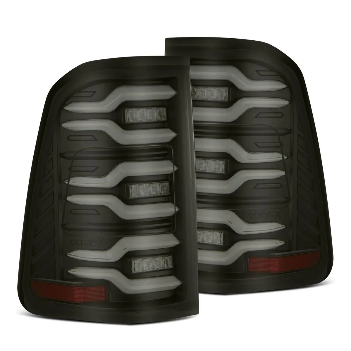 Alpha Rex 19-24 Ram 1500 Luxx-Series Led Tail Lights Black 1
