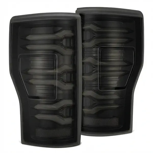 Alpharex 17-22 Ford Super Duty Luxx-Series Led Tail Lights Alpha-Black 1