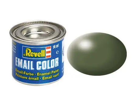 Revell 14Ml Enamel Olive Green Silk Tinlet  (Rvl32361) 1