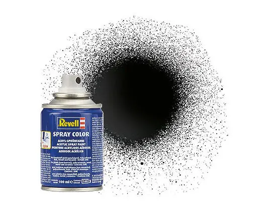 Revell 100Ml Acrylic Black Gloss Spray  (Rvl34107) 1