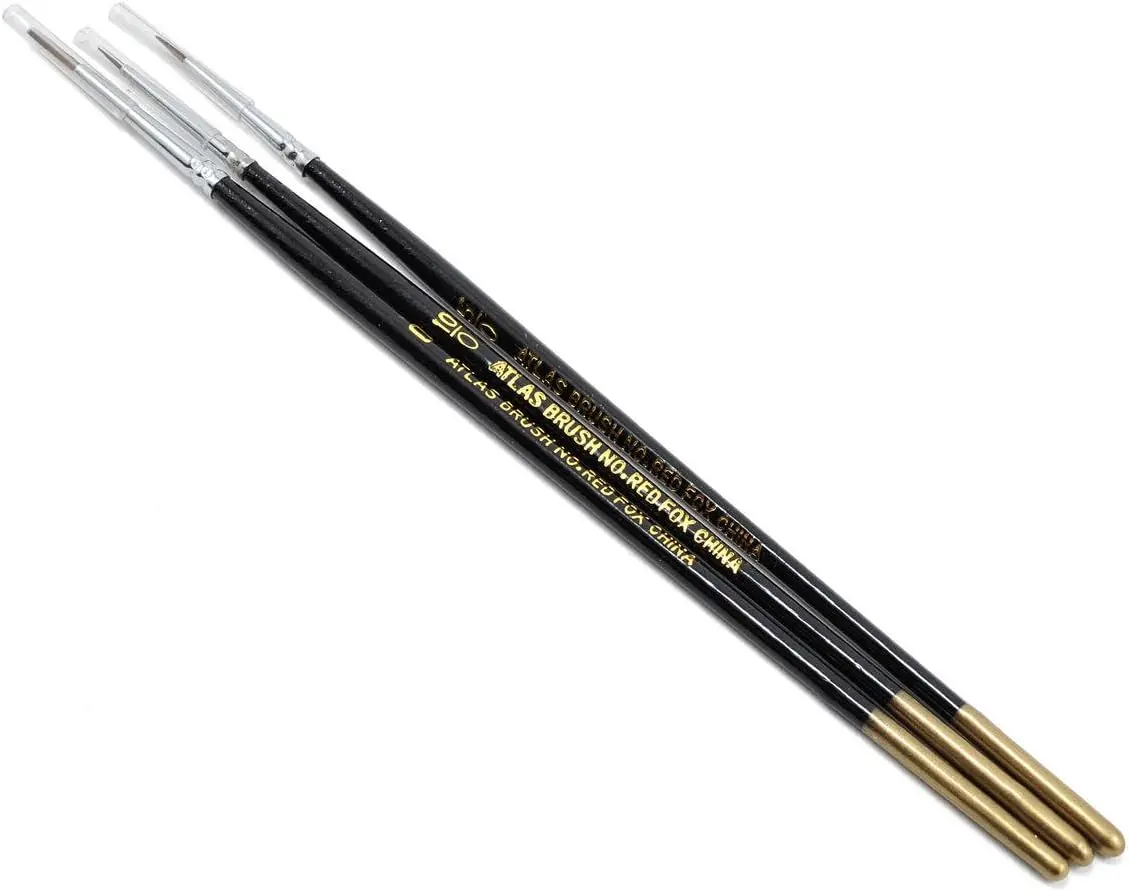 Red Fox Red Sable 3-Pc Brush Set   (Red Fox) 1