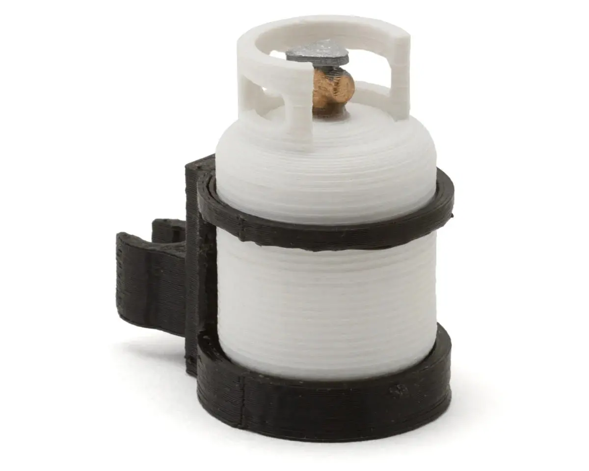 Scale By Chris 1/10 5Lb Propane Tank W/Cage Clamp Holder (Gatekeeper) 1