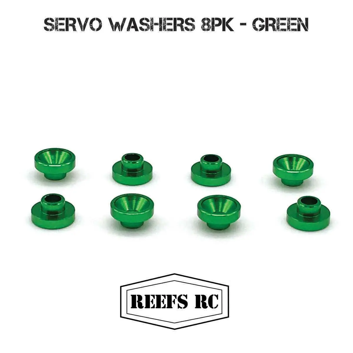 Servo Washers 8Pk- Green (Reefs) (Sehreefs49) 1
