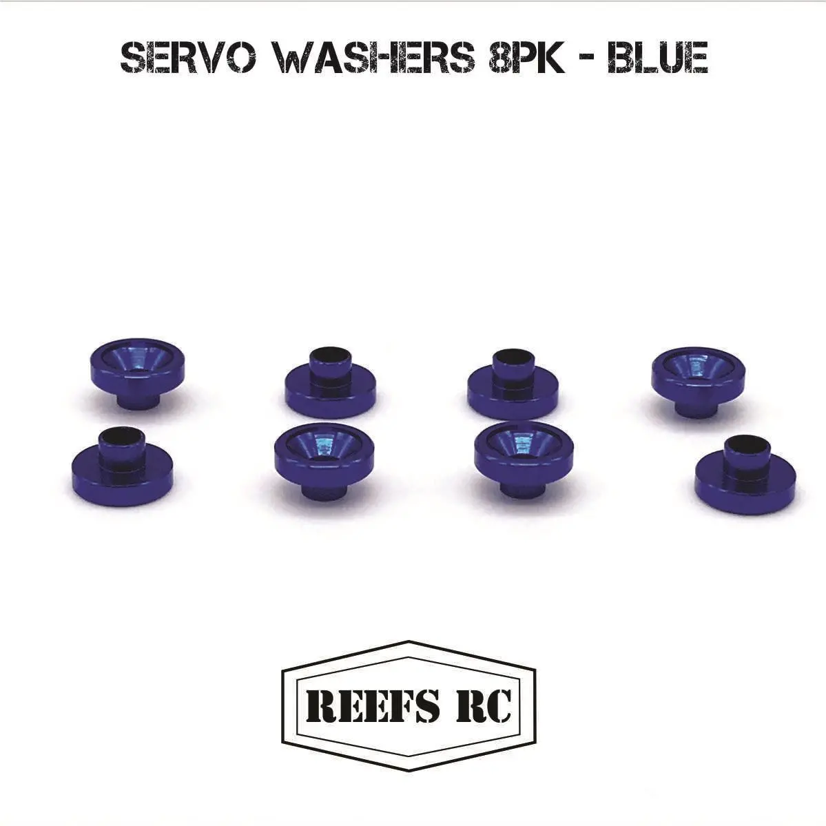 Reefs Rc Servo Washers 8Pk - Blue ) (Sehreefs52) 1
