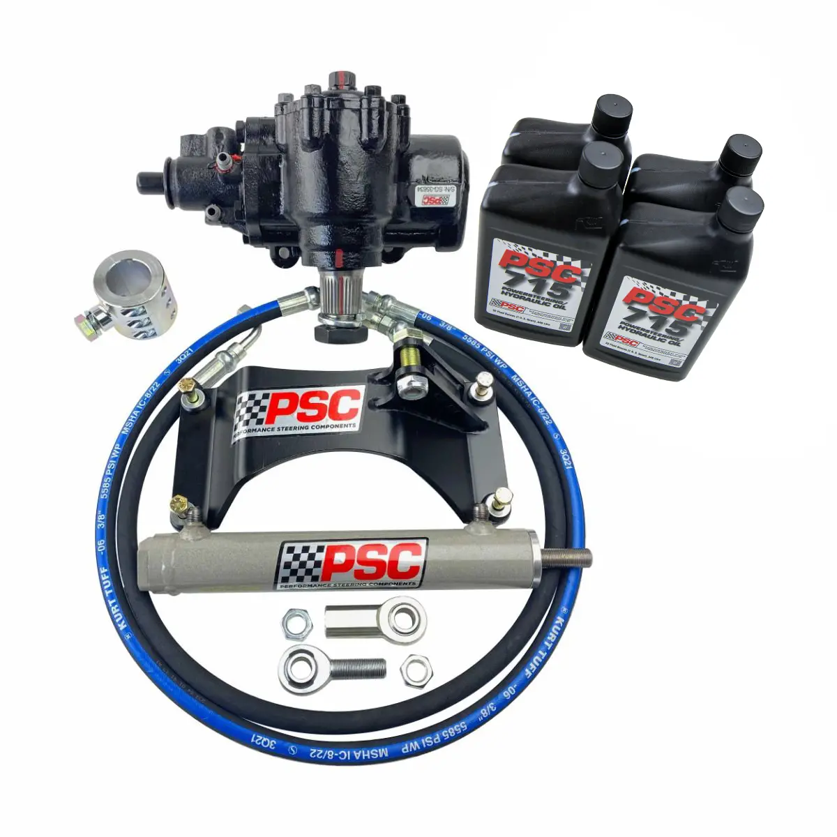 Psc  Steering Gearbox For 2005-7/2007 Ford F250/F350 (Splined Input)-Big Bore Xd Cylinder Assist Kit 1