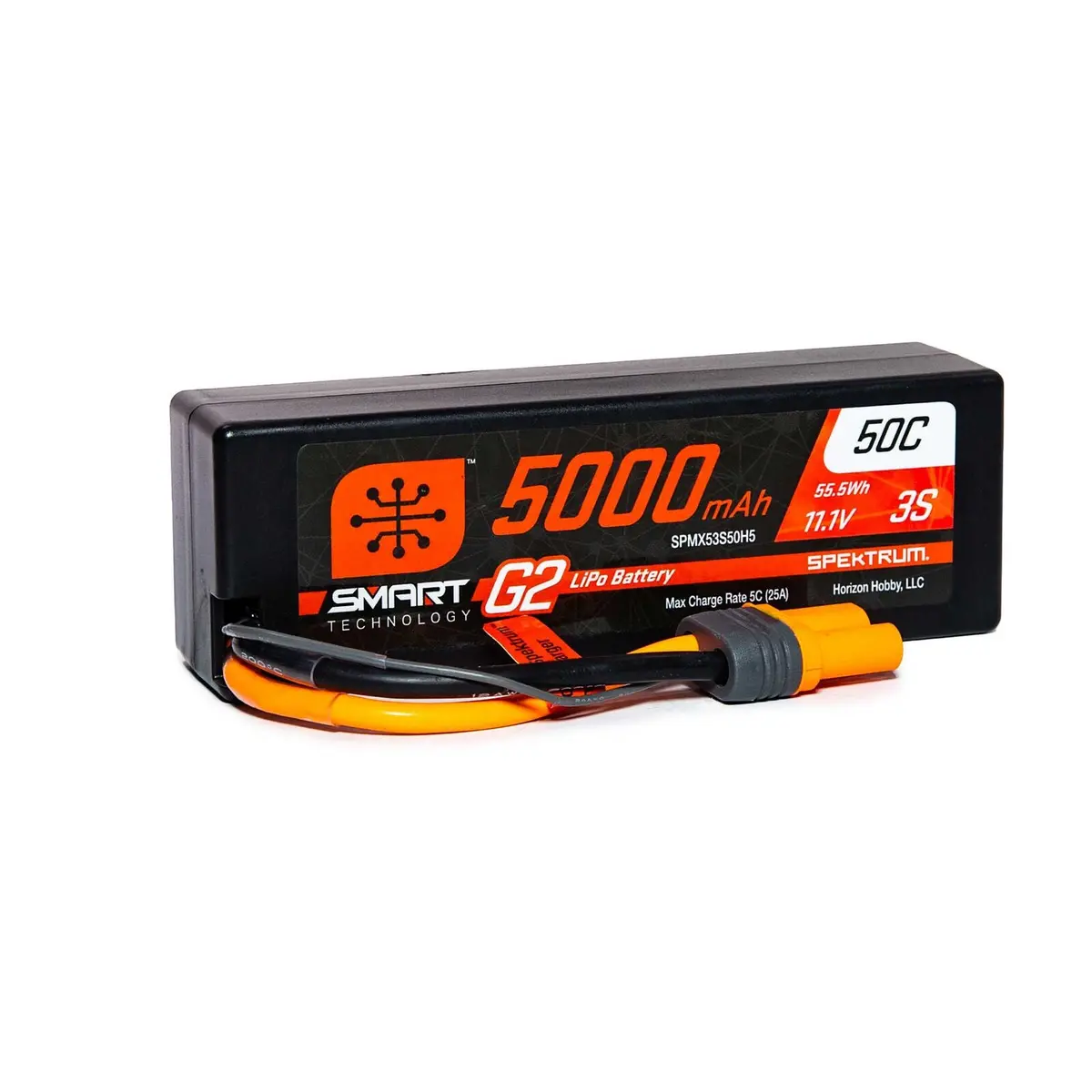 Spektrum 11.1V 5000Mah 3S 50C Smart G2 Hardcase Lipo Battery: Ic5   (Spmx53s50h5) 1