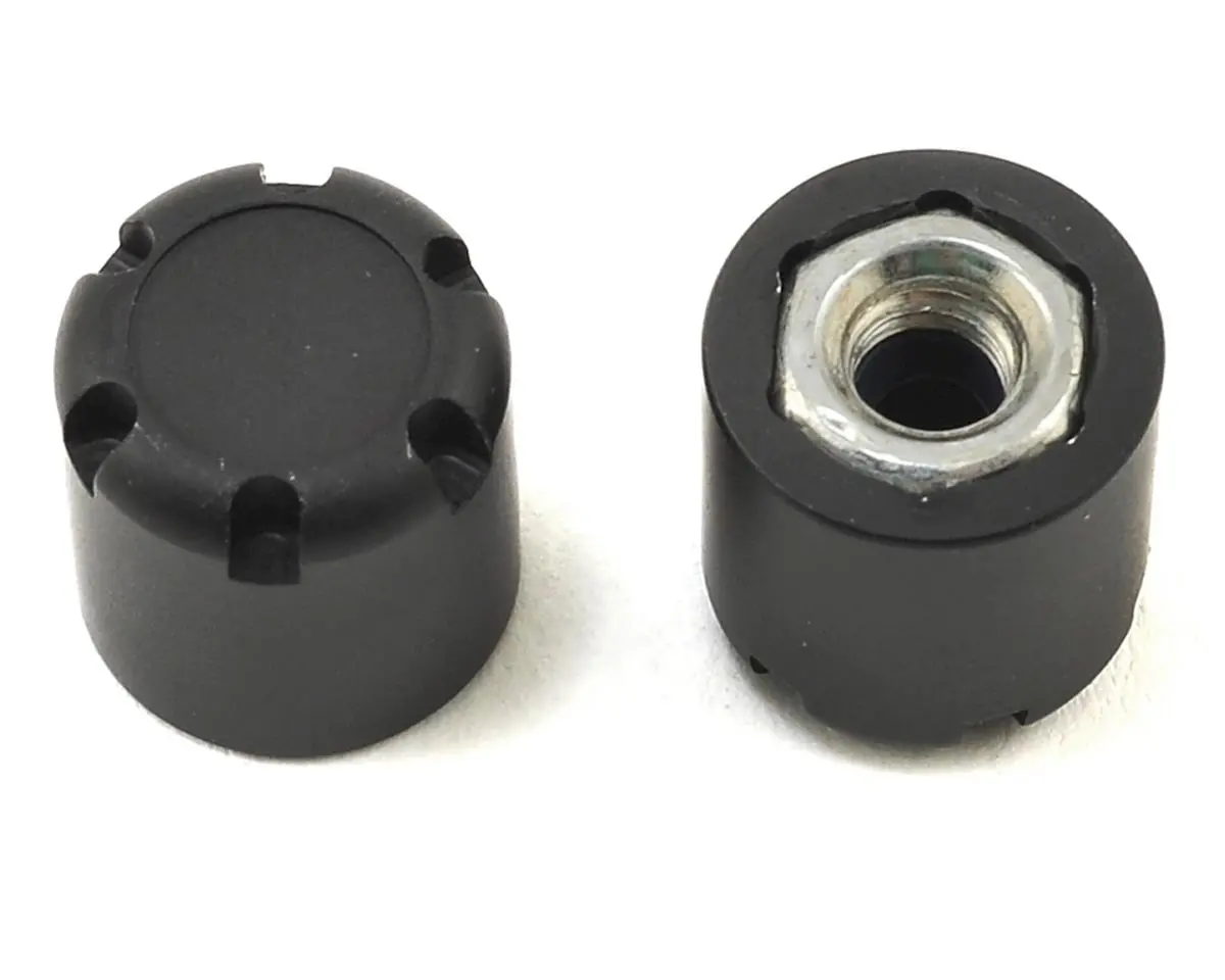 Ssd Rc Scale Rear Hubs (Black) (2)   (Ssd00178) 1
