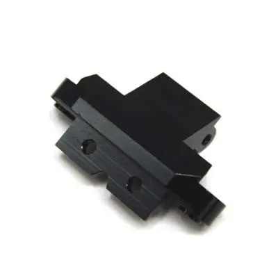 St Racing Concepts Aluminum Front Skid Plate/Hinge-Pin Black Yeti   (Sta31112bk) 1