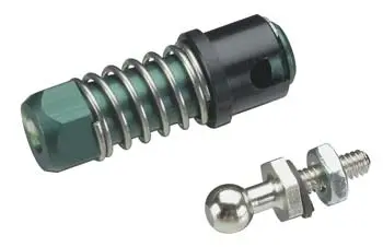 Sullivan Aluminum Ball Connector W/Sleeve 2Mm Green (Suls592) 1