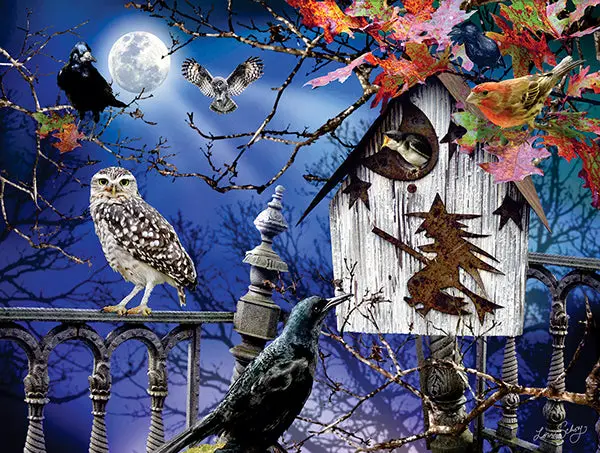 Sunsout Halloween Birdhouse   (Sun35010) 1