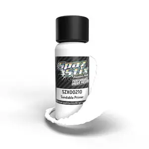Spax Stix High Quality Sandable Primer, Airbrush Ready Paint, 2Oz Bottle (Szx00210) 1