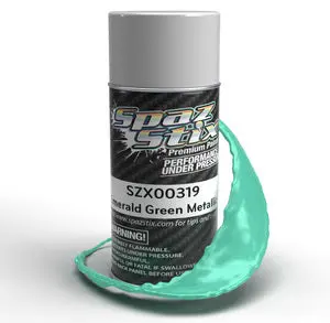 Spaz Stix  Paint Emerald Green Metallic Aerosol Paint, 3.5Oz Can  (Szx00319) 1