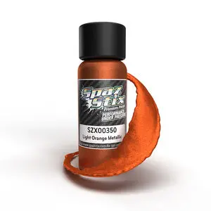 Spaz Stix Light Orange Metallic Airbrush Ready Paint, 2Oz Bottle (Szx00350) 1