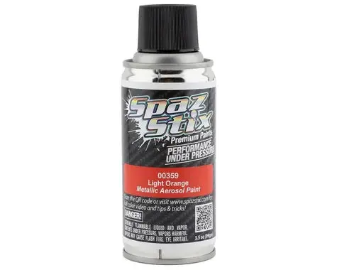 Spaz  Stix Light Orange Metallic Aerosol Paint    (Szx00359) 1