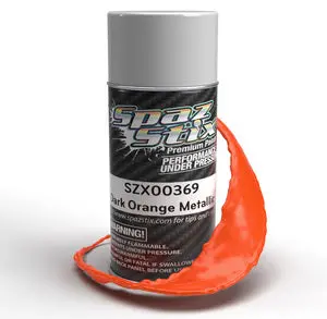 Spaz Stix Dark Orange Metallic Aerosol Paint, 3.5Oz Can  (Szx00369) 1