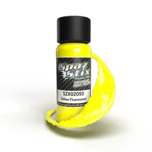 Spaz Stix Yellow Fluorescent Airbrush Ready Paint, 2Oz Bottle   (Szx02050) 1