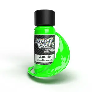 Spaz Stix Green Fluorescent Airbrush Ready Paint, 2Oz Bottle    (Szx02150) 1