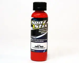 Spaz Stix  Fire Red Fluorescent Airbrush Paint 2Oz (Szx02300) 1
