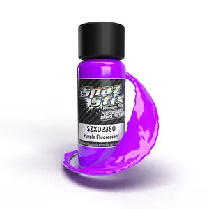Spaz Stix Purple Fluorescent Airbrush Ready Paint, 2Oz Bottle (Szx02350) 1