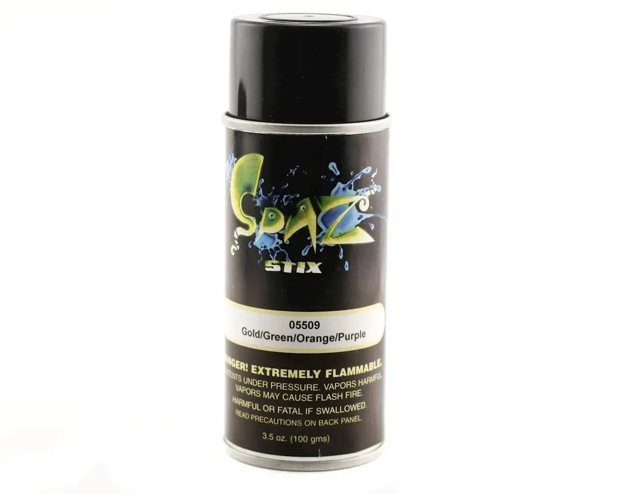 Spaz Stix Multi-Color Change Spray Paint (Gold/Green/Orange/Purple) (3.5Oz)   (Szx05509) 1