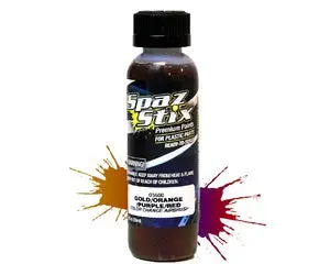 Spaz Stix Color Change Airbrush Ready Paint, Gold/Orange/Purple/Red, 2Oz Bottle (Szx05600) 1