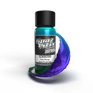 Spaz Stix Color Change Airbrush Ready Paint, Green/Purple/Teal, 2Oz Bottle (Szx05700) 1