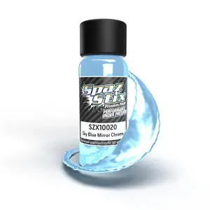 Spaz Stix Sky Blue Mirror Chrome Airbrush Ready Paint, 2Oz Bottle (Szx10020) 1