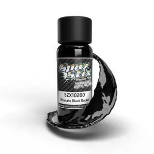 Spaz Stix Ultimate Black Backer For Mirror Chrome, Airbrush Ready Paint, 2Oz Bottle (Szx10200) 1