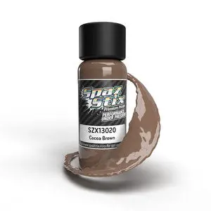 Spaz Stix  Cocoa Brown Airbrush Ready Paint, 2Oz Bottle (Szx13020) 1