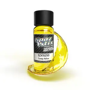 Spaz Stix Candy Yellow Airbrush Ready Paint, 2Oz Bottle (Szx15250) 1