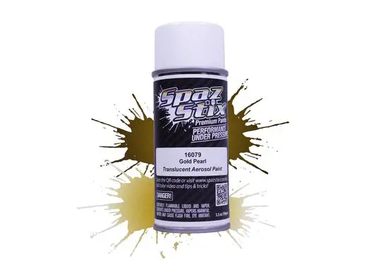 Spaz Stix - Gold Pearl Aerosol Paint, 3.5Oz (Szx16079) 1