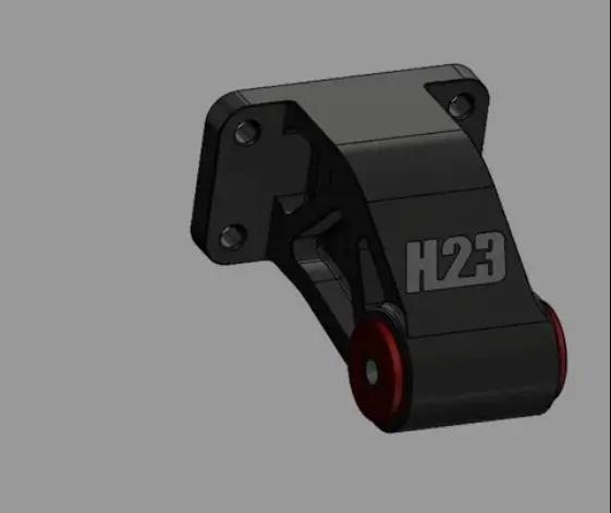 H23 Designs Dodge Ram 2007.5-2009 6.7 2500/3500 Cummins Billet Engine Mounts 1