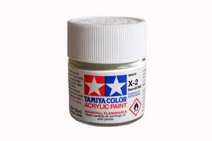 Tamiya Acrylic X-2 White Paint, 23Ml Bottle   (Tam81002) 1