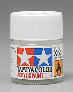 Tamiya Acrylic Mini X-2 White 1/3 Oz (Tam81502) 1