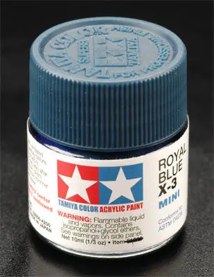 Tamiya Acrylic Mini X-3 Royal Blue 1/3 Oz (Tam81503) 1