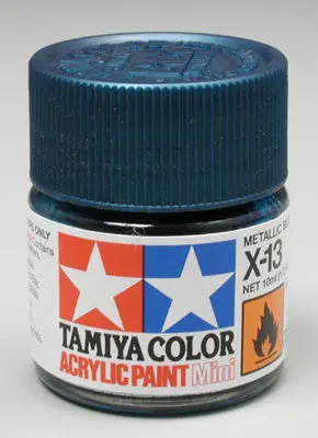 Tamiya Acrylic Mini X-13 Metallic Blue 1/3 Oz  (Tam81513) 1