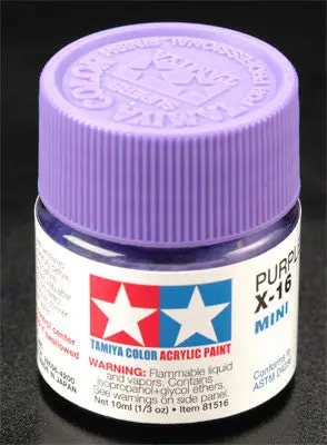 Tamiya Acrylic Mini X-16 Purple 1/3 Oz (Tam81516) 1