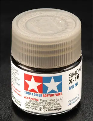 Tamiya Acrylic Mini X-19 Smoke 1/3 Oz (Tam81519) 1