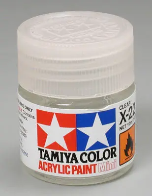 Tamiya Acrylic Mini X-22 Clear 1/3 Oz   (Tam81522) 1
