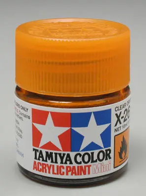 Tamiya Acrylic Mini X-26 Clear Orange 1/3 Oz (Tam81526) 1