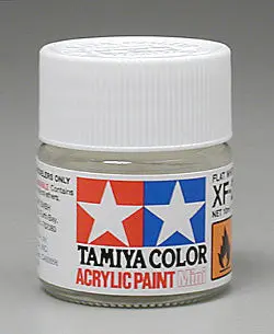 Tamiya Acrylic Mini X-F2 Flat White 1/3 Oz    (Tam81702) 1