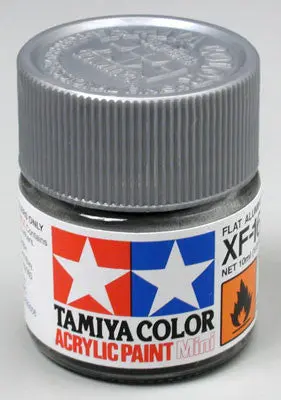 Tamiya Acrylic Mini Xf-16 Flat Aluminum 1/3 Oz    (Tam81716) 1