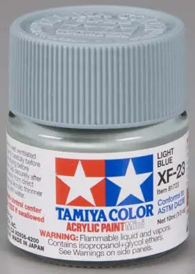 Tamiya Acrylic Mini Xf-23 Light Blue 1/3 Oz    (Tam81723) 1