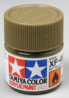 Tamiya Acrylic Mini Xf-49 Khaki 1/3 Oz    (Tam81749) 1