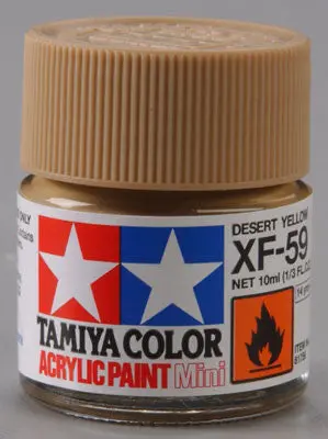 Tamiya Acrylic Mini Xf-59 Desert Yellow 1/3 Oz (Tam81759) 1